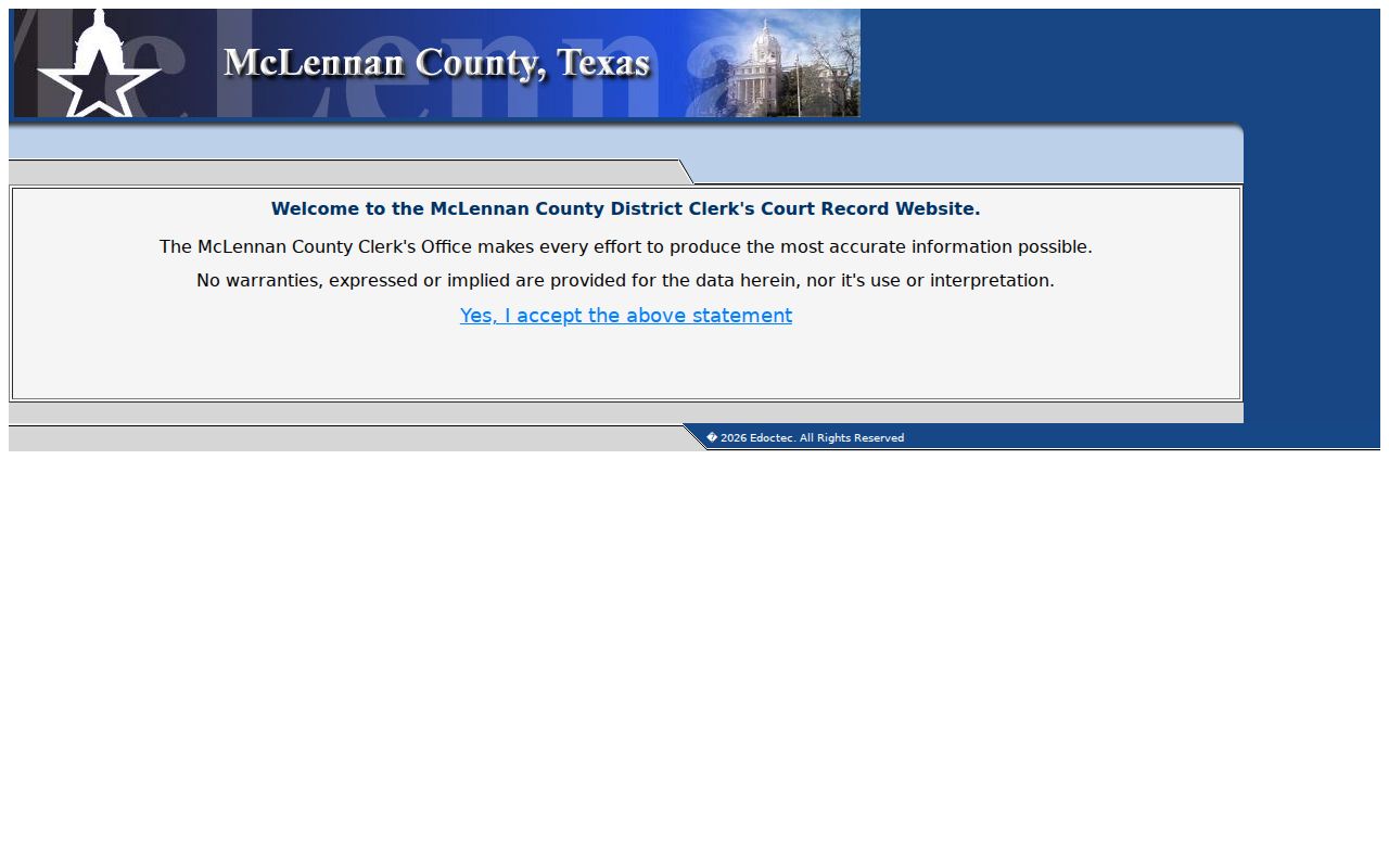 McLennan County residents directory district court portal