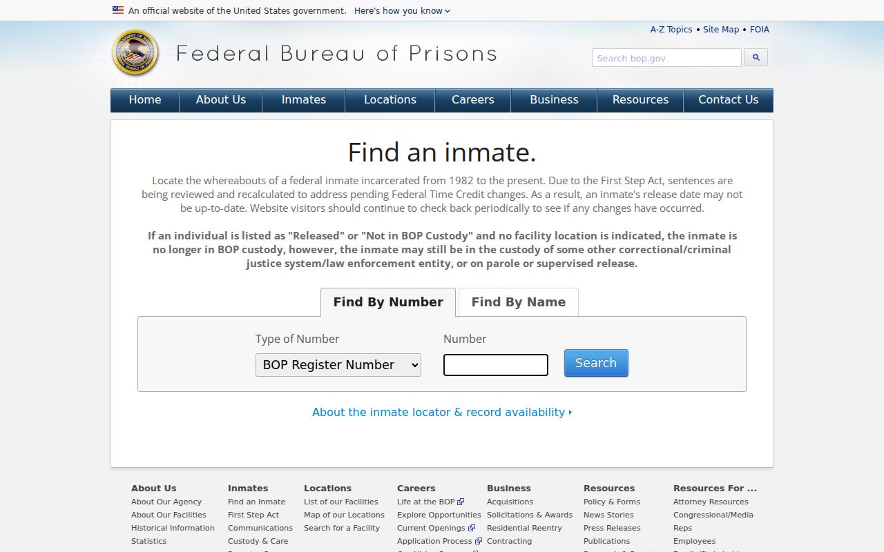 McLennan County residents directory federal inmate locator