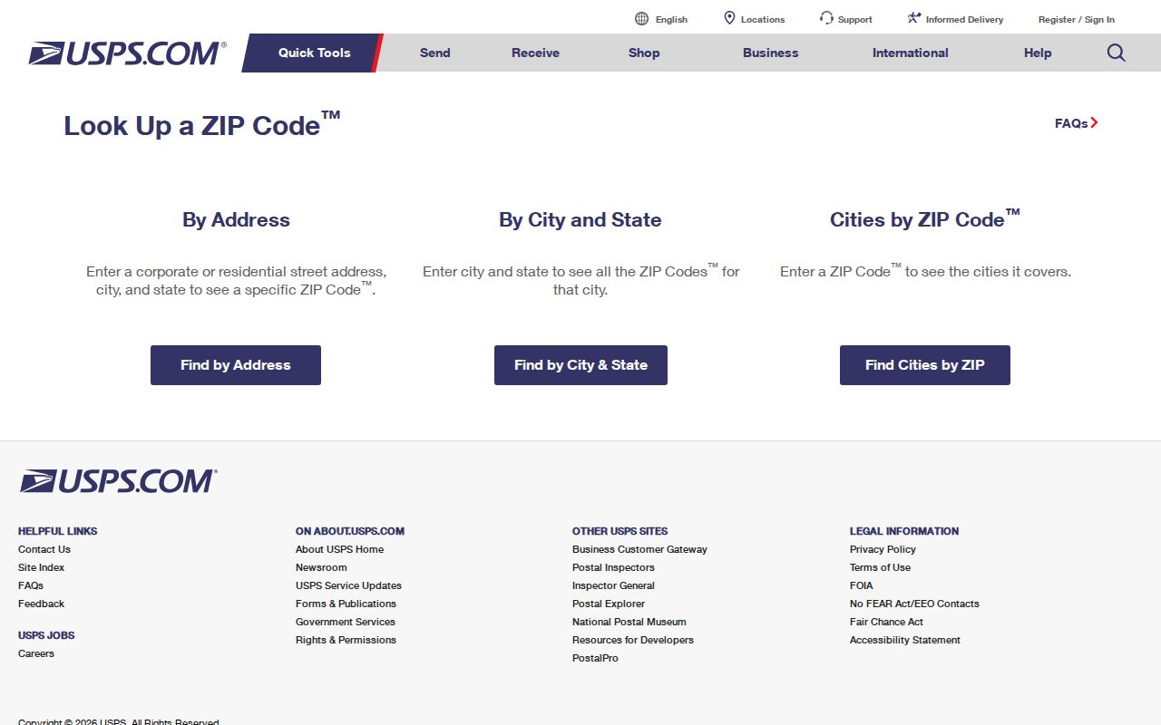 McLennan County ZIP code postal lookup